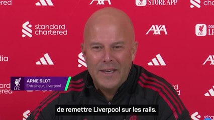 Liverpool - Slot : "Mon focus, c’est de remettre le club sur les rails"