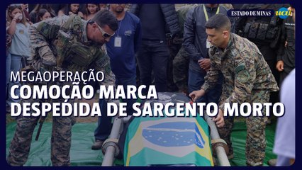 Familiares e amigos prestam homenagem a sargento morto em megaoperação