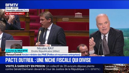 Renaud Dutreil défend le pacte Dutreil, cette niche fiscale, dans le viseur des députés