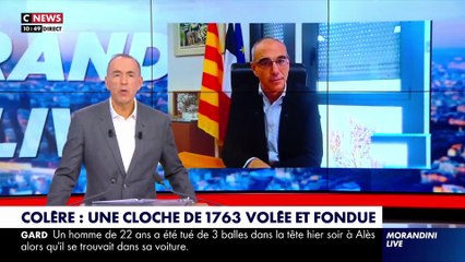 La colère du maire de Bouc-Bel-Air dans Morandini Live: Une cloche datant de 1763 a été volée et fondue - VIDEO