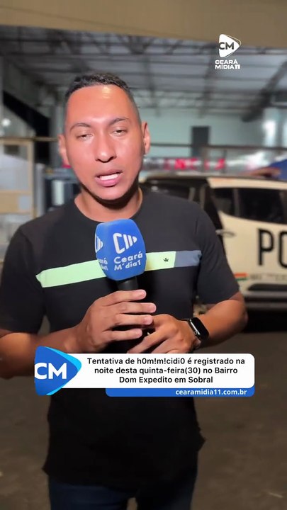 Mãe e filho são baleados em tentativa de homicídio na noite desta quinta-feira em Sobral
