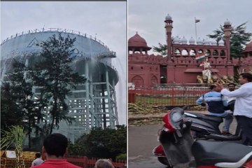 भारत माता चौक में पानी की बर्बादी! मोटर बंद नहीं करने से टंकी से बहा पानी, सड़कों पर फैला जलभराव, देखें Video