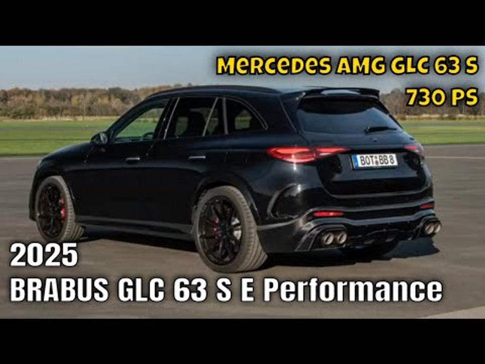 Mercedes amg glc 63 s e performance (x 254) als 2025 brabus 730 mit 730 ps & 1.120 nm