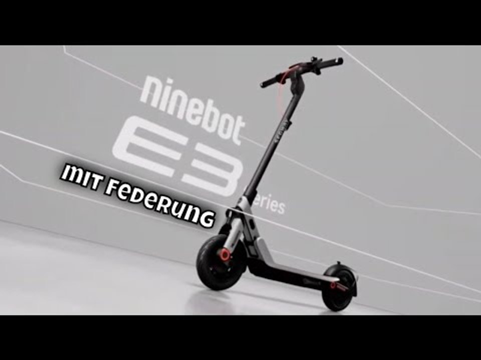 2025 Ninebot E3 D: Neuer E-Scooter mit Federung und 55 km Reichweite
