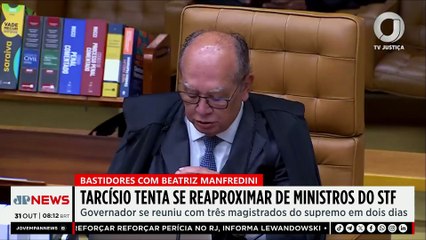 Tarcísio se reúne com 3 ministros do STF em dois dias