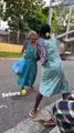 Elderly Woman vs. Young Woman: Street Brawl Over a Chair!