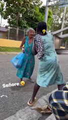 Elderly Woman vs. Young Woman: Street Brawl Over a Chair!