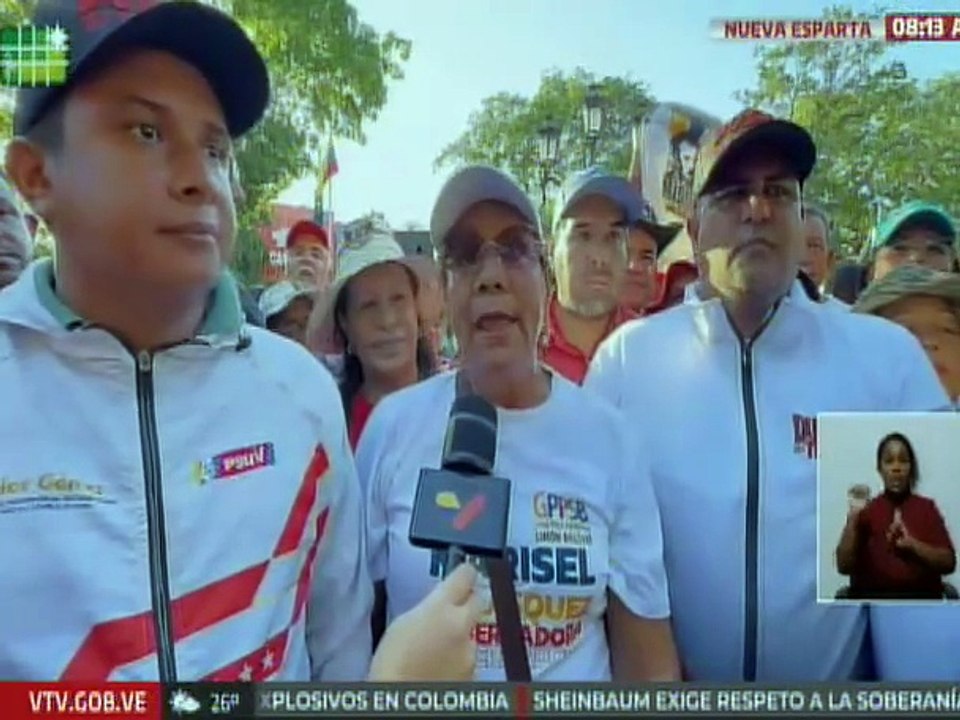 Pueblo de Nueva Esparta se movilizó en defensa de la Patria ante amenazas imperialistas de EE. UU.