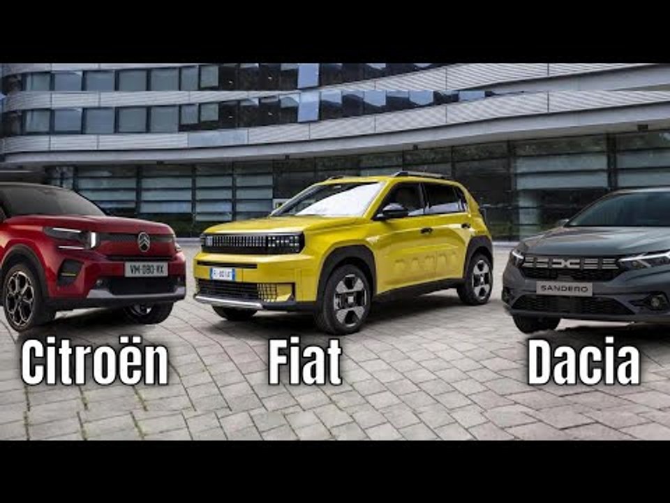 2025 Fiat Grande Panda vs. Dacia Sandero vs. Citroën C3 – Welcher ist der beste?