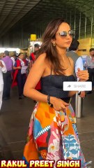 Bollywood Actress Rakul Preet Singh Spotted at Mumbai Airport🔥🌹❤️