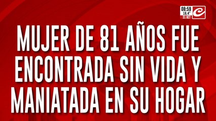 Macabro hallazgo: la encontraron maniatada, sin vida y en avanzado estado de descomposición