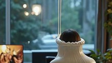 Ai girl cocooned by spider