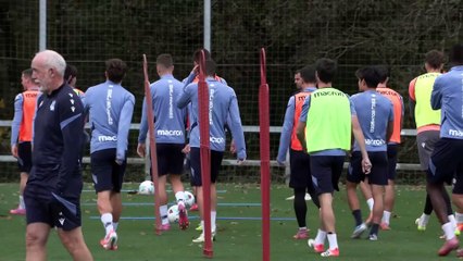La Real Sociedad prepara su derbi ante el Athletic