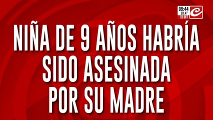Conmoción por la muerte de una nena en manos de su propia madre