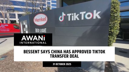 Bessent says China has approved TikTok transfer deal