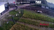Netherlands: Train crashes into truck at level crossing