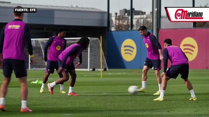 Penúltima sesión de entrenamiento del Barça antes de medirse al Elche