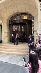 Tae-hyung in Paris for the Céline show