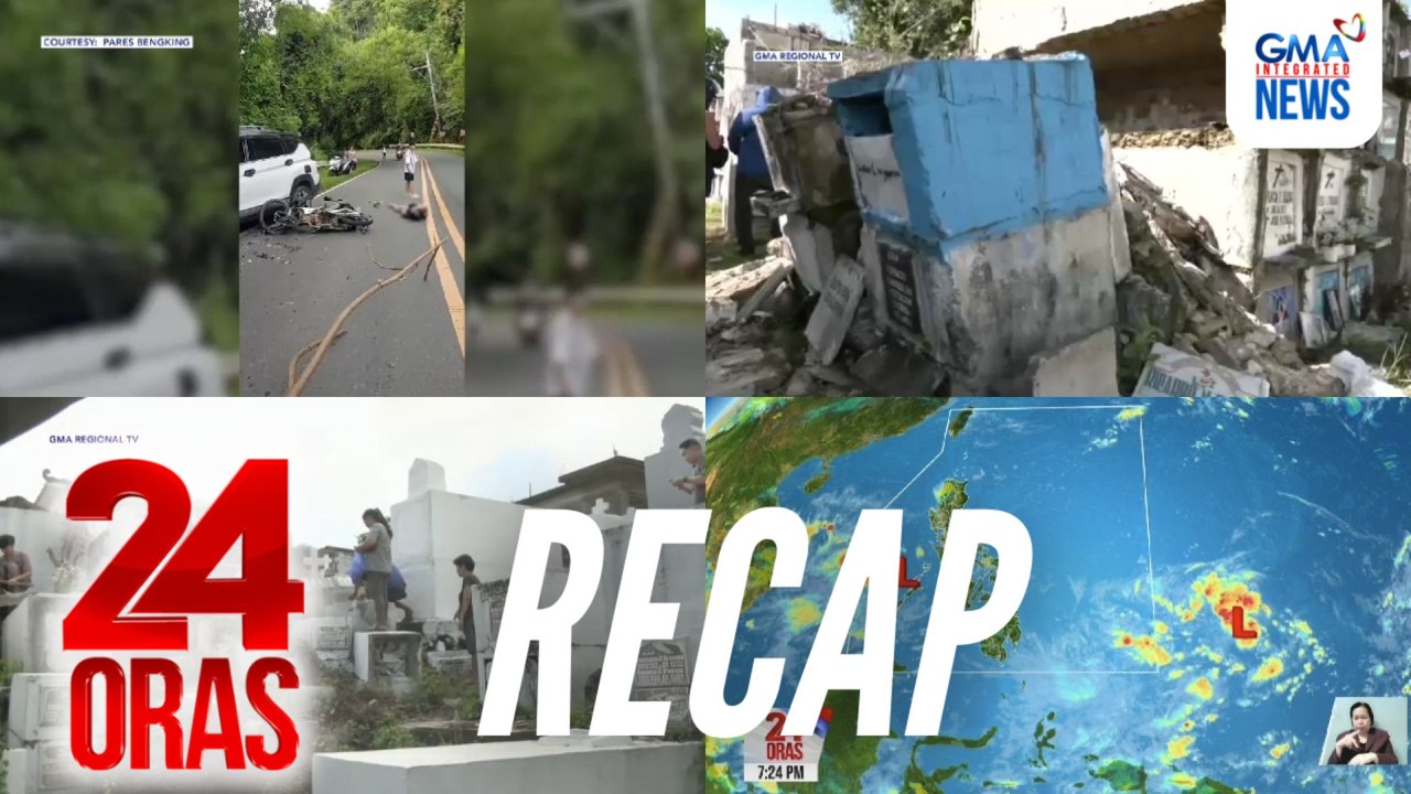 24 Oras: (Part 2) 2 LPA sa loob at labas ng PAR | Sitwasyon sa mga sementeryo sa probinsya | Disgrasya sa Marilaque Hway, atbp.