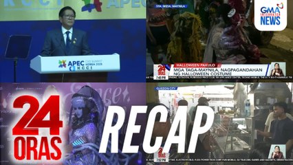 24 Oras: (Part 3) Halloween paandar ng mga Pinoy at ilang Sparkle stars | Pres. Marcos sa APEC Summit | Mga kainang ginawaran ng Michelin Stars, atbp.