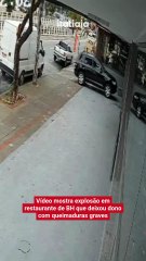 Vídeo mostra explosão em restaurante de BH que deixou dono com queimaduras graves