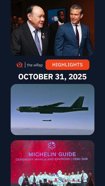 Today’s headlines: US-Philippine Relations, Donald Trump, Michelin Guide | The wRap | October 31, 2025