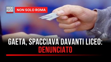 Gaeta, spacciava vicino a un liceo: denunciato un 20enne