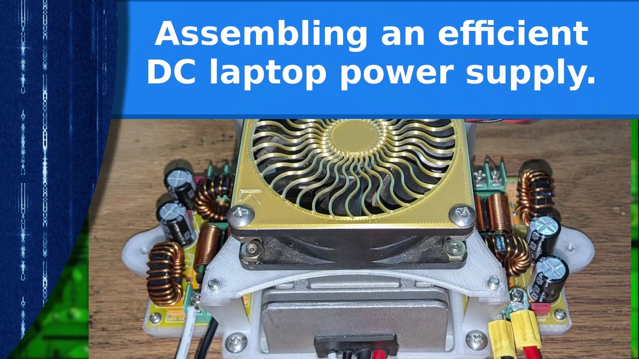 Electronics - Assembling an off-grid laptop power supply with RFI filters