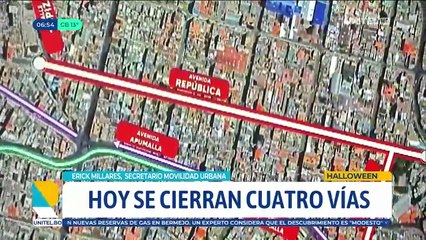 Estos son los cortes de vía por Halloween y Todos Santos en La Paz