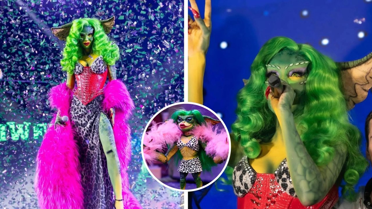 Belinda deslumbra como "Greta" de los Gremlins en su tradicional fiesta de disfraces Beliween