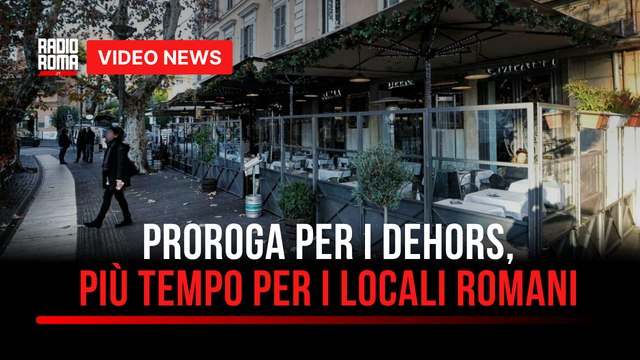 Proroga per i dehors, più tempo per i locali romani