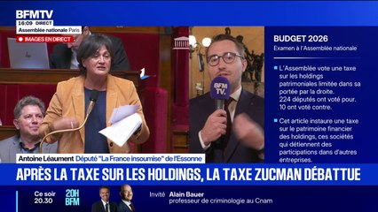 Taxe sur les holdings: "Il y a tellement de possibilités de l'éviter qu'il va n'y avoir qu'un petit nombre de personnes qui va la payer", déplore le député LFI Antoine Léaument après l'amendement