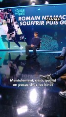 "Cette blessure m’a handicapé sur le terrain et dans la vie de tous les jours !" 🎙️  La saison dernière, Romain Ntamack avait fait le choix de continuer à jouer malgré la présence de fragments de cartilage dans son genou 🤕