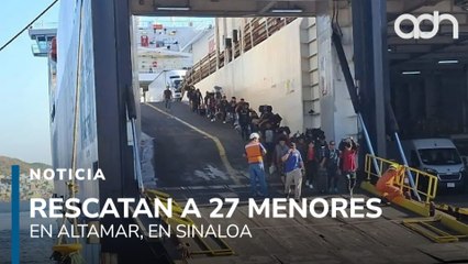 Rescatan a 27 menores en altamar en Sinaloa, investigan trata de personas y explotación laboral