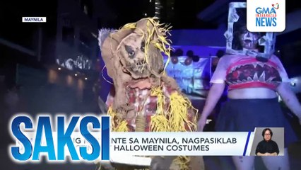 Ilang residente sa Maynila, nagpasiklab sa acting at Halloween costumes | Saksi