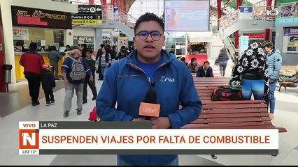 SUSPENDEN VIAJES POR FALTA DE COMBUSTIBLE