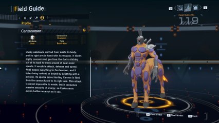 centarumon all digivolution/de-digivolution/profile Digimon Story Time Stranger