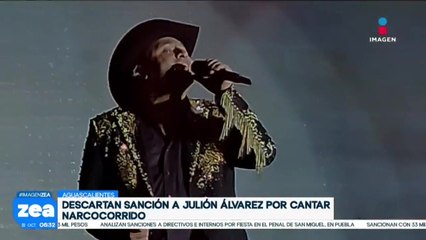 Descartan sanción contra Julión Álvarez por interpretar narcocorrido en Aguascalientes