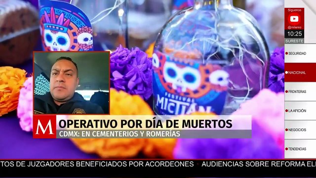 Comienzan operativos de seguridad en cementerios y romerías por Día de Muertos