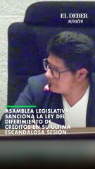 Asamblea Legislativa sanciona la ley del diferimiento de créditos en su última escandalosa sesión