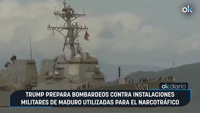 Trump prepara bombardeos contra instalaciones militares de Maduro utilizadas para el narcotráfico