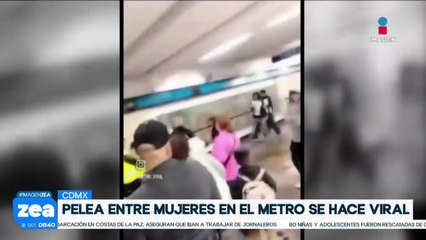 Se registra pelea entre mujeres en el Metro de la CDMX