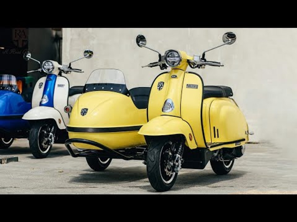 2025 Royal Alloy Sidecar GP 350 & TG 350 – Retro-Roller mit Beiwagen im Vespa-Style