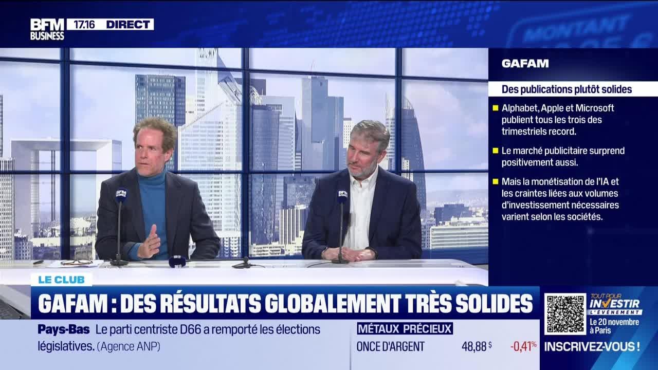 Le Club : "La semaine folle de la Tech US a-t-elle réduit le risque de bulle ?" - 31/10