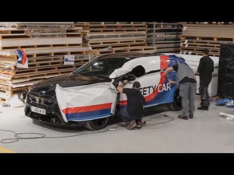 BMW M5 (G99) Touring als Real Madrid Safety Car – Folierung im Zeitraffer