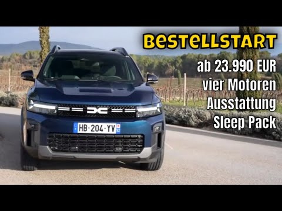 Dacia bigster: kompakt-suv mit hybrid ab 24.000 euro | alles wichtige zum bestellstart