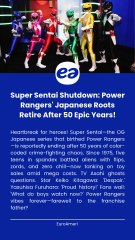 Super Sentai Shutdown Power Rangers' Japanese Roots Retire After 50 Epic Years!