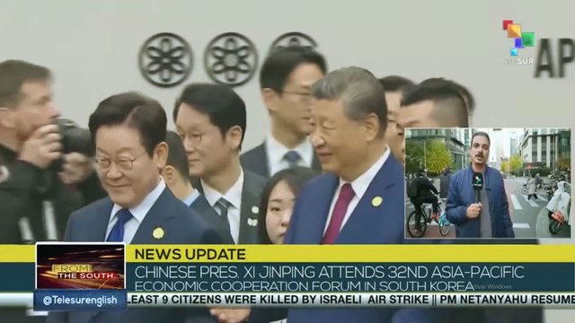 Chinese pres. Xi Jinping attends 32nd Asia-Pacific Economic Cooperation Forum in South Korea