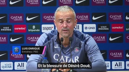 Luis Enrique reste serein malgré la blessure de Désiré Doué