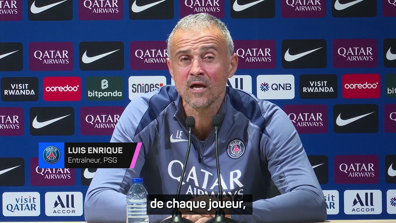 Enrique : "Je suis toujours ouvert à accorder du repos à mes joueurs"